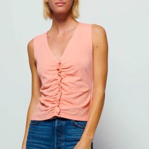 Nation LTD Cassie Tank in Peach Amber Size Small